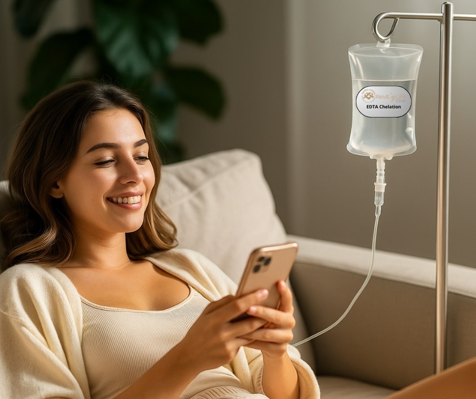 Detoxification from heavy metals Key Ingredients: EDTA, Vitamin C, Magnesium, B-Complex Benefits: Helps remove heavy metals and toxins from the body. Supports cardiovascular and circulatory health. Improves vitality and overall wellness. Beneficial for individuals exposed to environmental toxins.