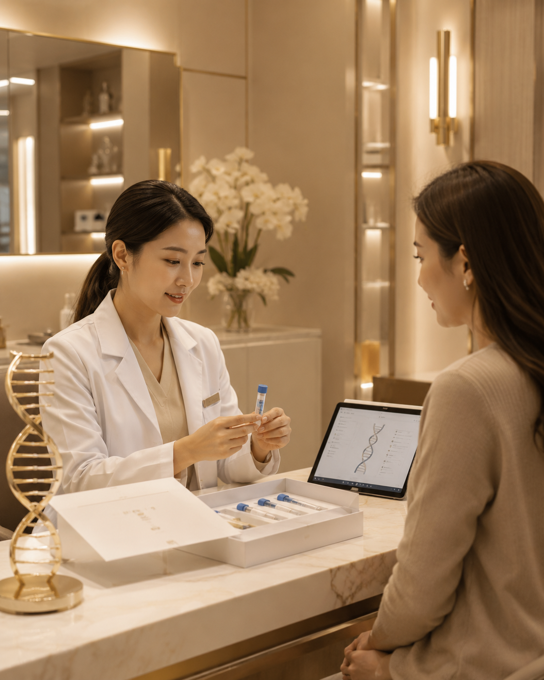 DNA analysis consultation at RevitaLife Clinic Dubai