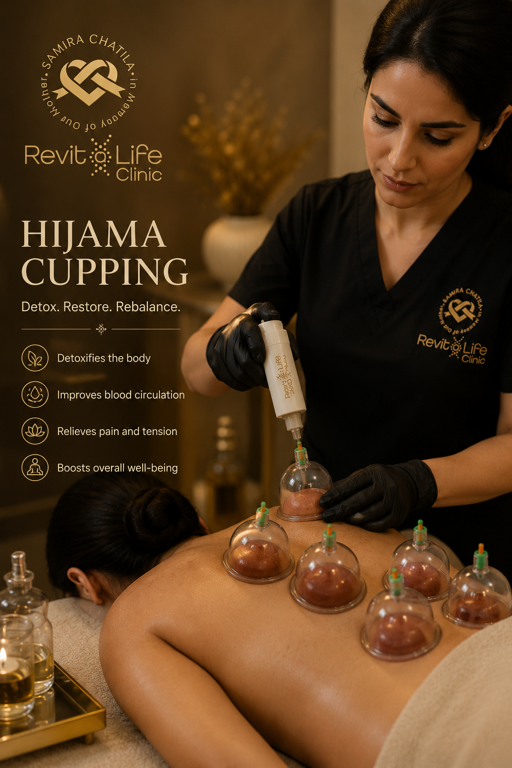 Premium Hijama Cupping Therapy experience in Dubai