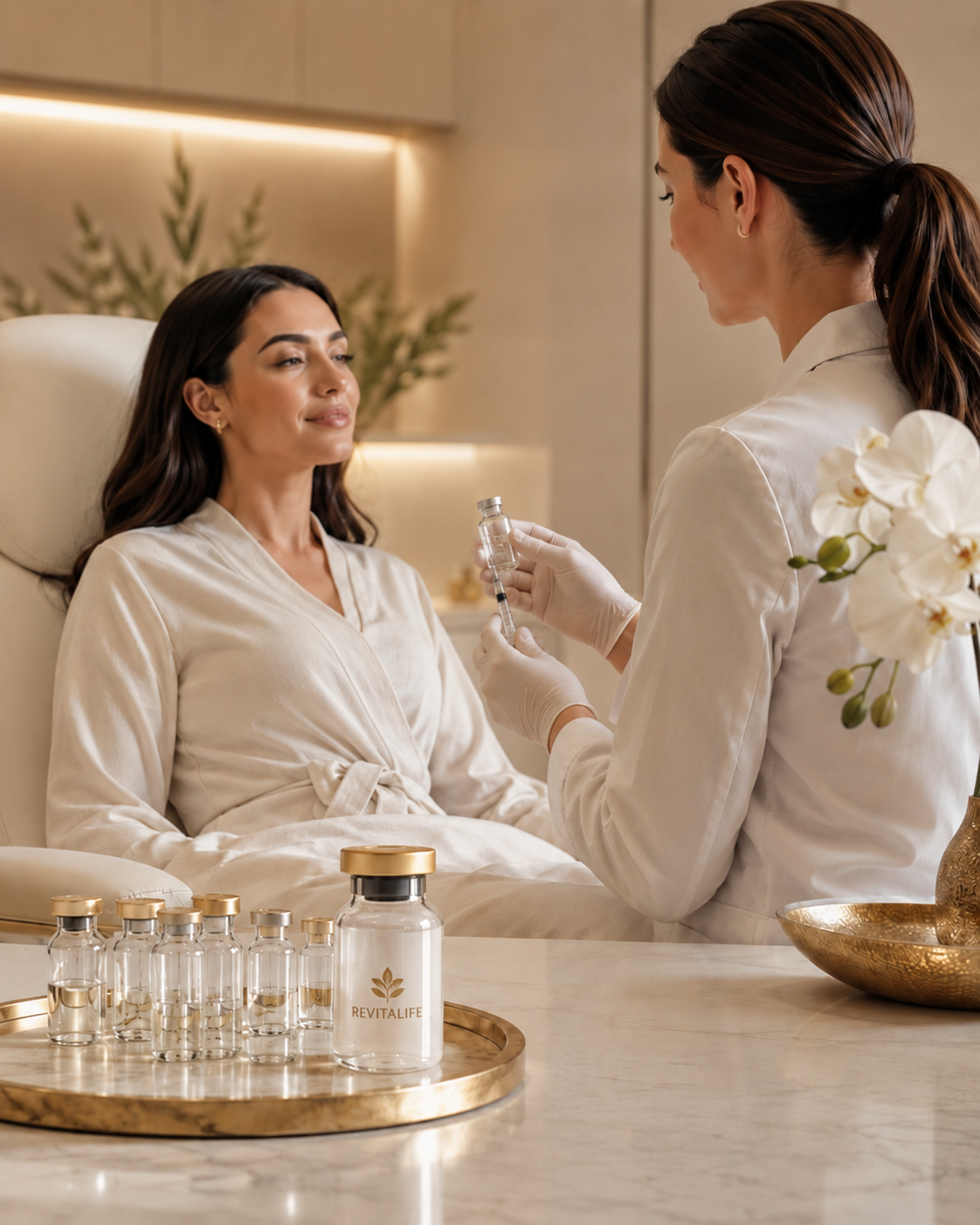 Doctor guided peptide therapy consultation Dubai